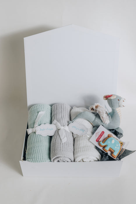 Nana Huchy dragon and blankets baby hamper