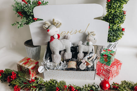 Children's Christmas Reindeer Plush hamper