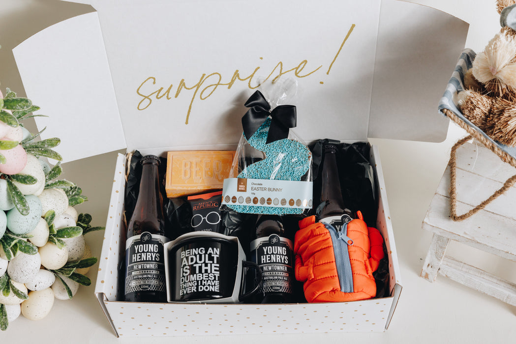 Men's Easter Beer Hamper with Bunny